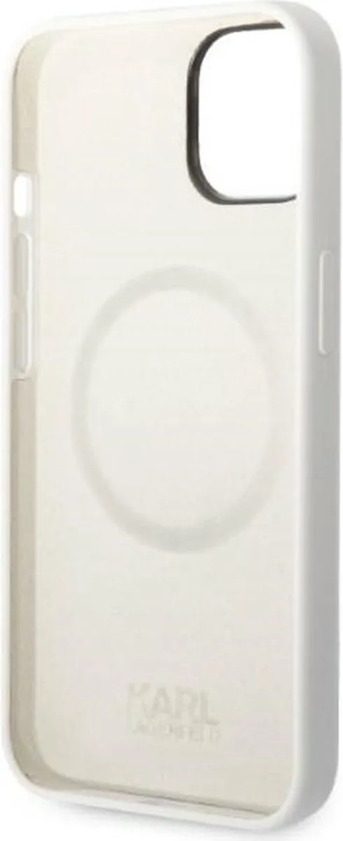 Karl Lagerfeld KLHMP14MSNCHBCH iPhone 14 Plus Hoesje - MagSafe - Wit - afbeelding 6 van 6