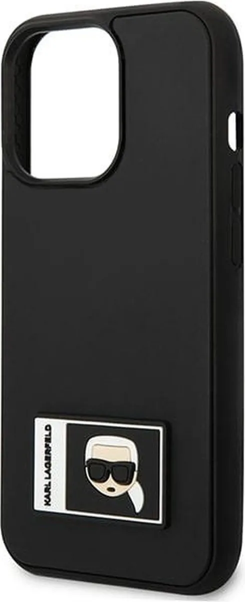 Karl Lagerfeld KLHCP13L3DKPK iPhone 13 Pro Hardcase - Zwart