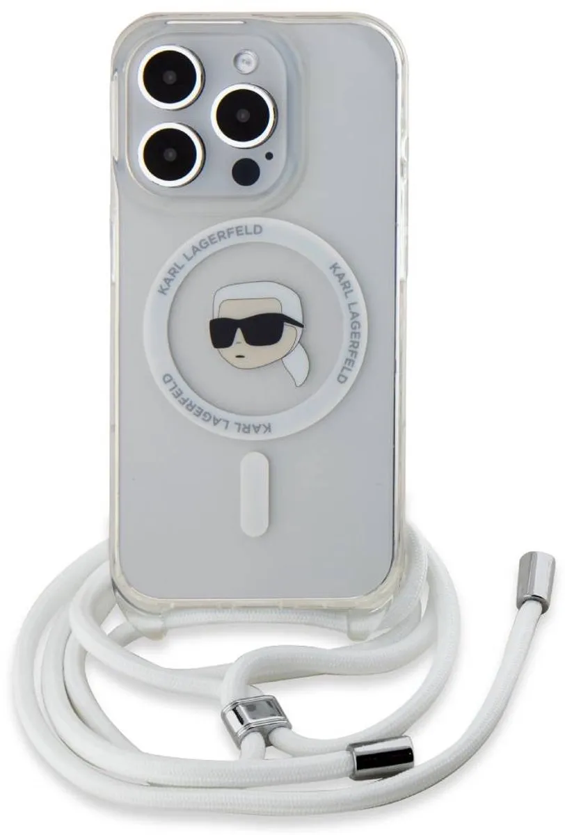 Karl Lagerfeld KLHMP15LHCKHNT Hoesje iPhone 15 Pro - Transparant