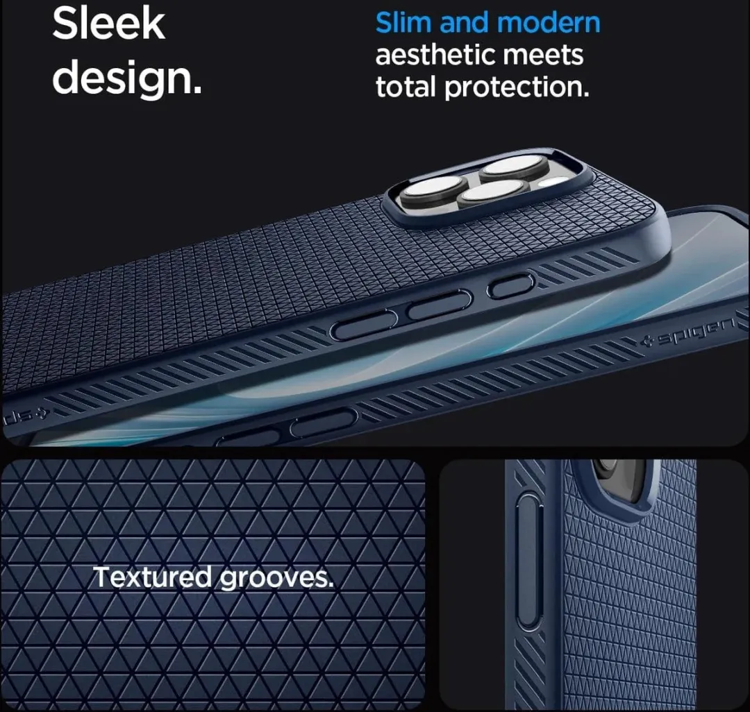 Spigen Liquid Air Back Cover iPhone 16 Pro Max - Blauw