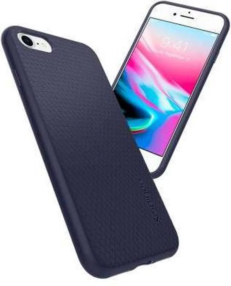 Spigen Liquid Air Armor Hoesje - iPhone SE 2020 - Blauw