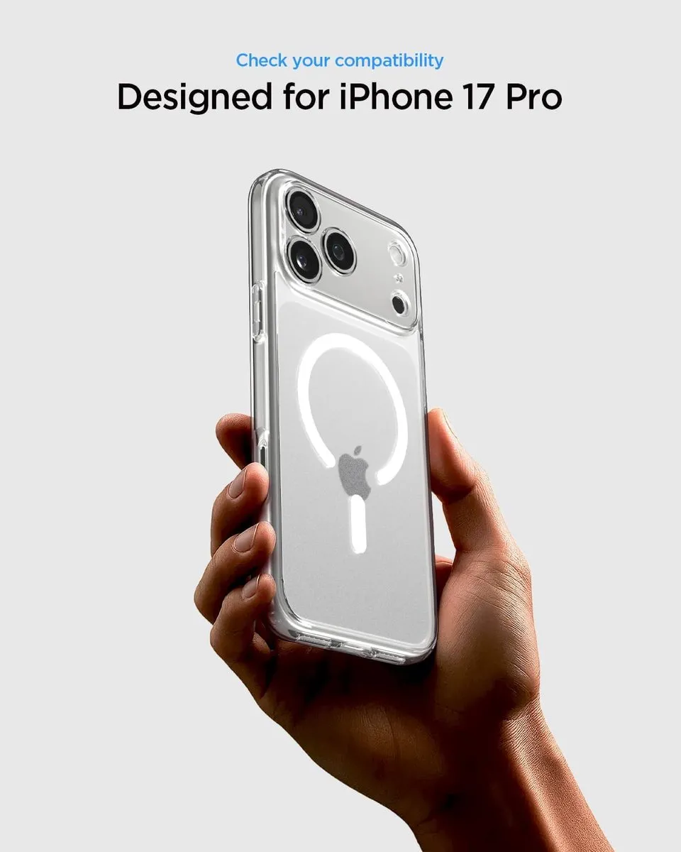 Spigen Ultra Hybrid MagFit ACS06801 Hoesje - iPhone 17 Pro - Frost White