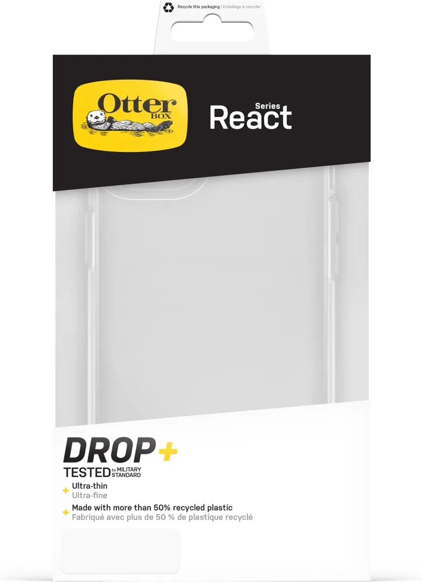 OtterBox React iPhone 15 Plus Hoesje - Transparant
