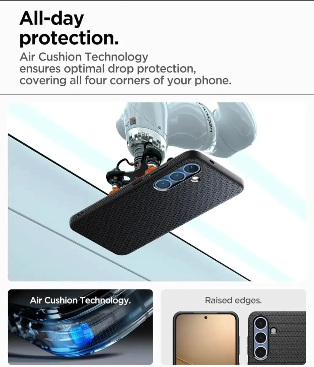 Spigen Galaxy S25 Liquid Air Back Cover - Matte Zwart