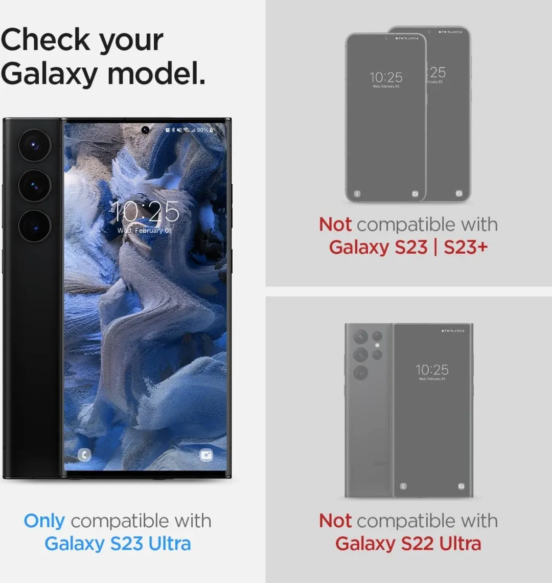 Spigen Samsung Galaxy S23 Ultra NeoFlex Screenprotector - 2 Stuks