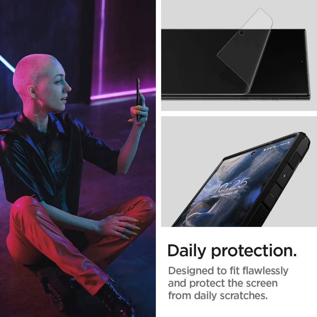 Spigen Samsung Galaxy S23 Ultra NeoFlex Screenprotector - 2 Stuks