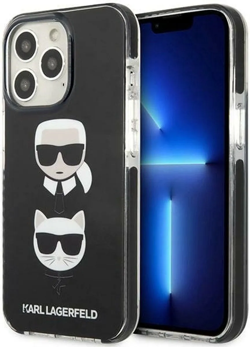 Karl Lagerfeld KLHCP13XTPE2TK iPhone 13 Pro Max Hardcase - Zwart