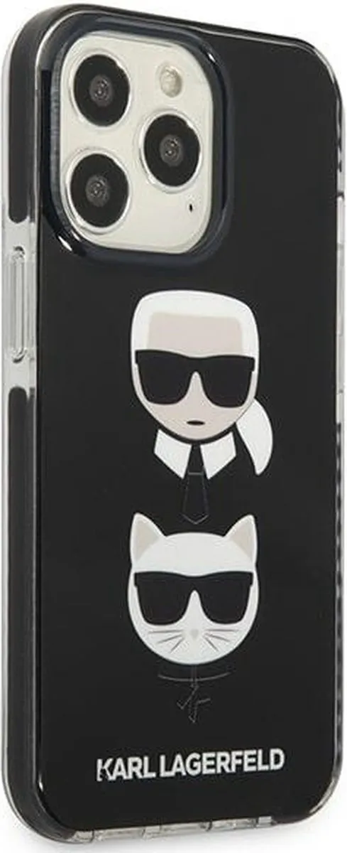 Karl Lagerfeld KLHCP13XTPE2TK iPhone 13 Pro Max Hardcase - Zwart