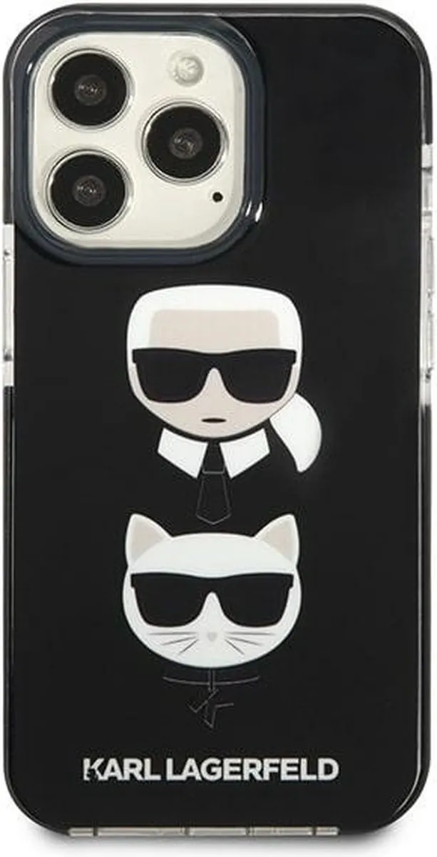 Karl Lagerfeld KLHCP13XTPE2TK iPhone 13 Pro Max Hardcase - Zwart