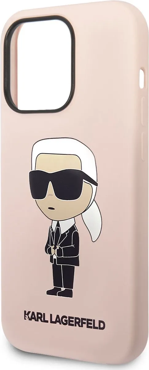 Karl Lagerfeld iPhone 14 Pro Max Hardcase - Roze - MagSafe
