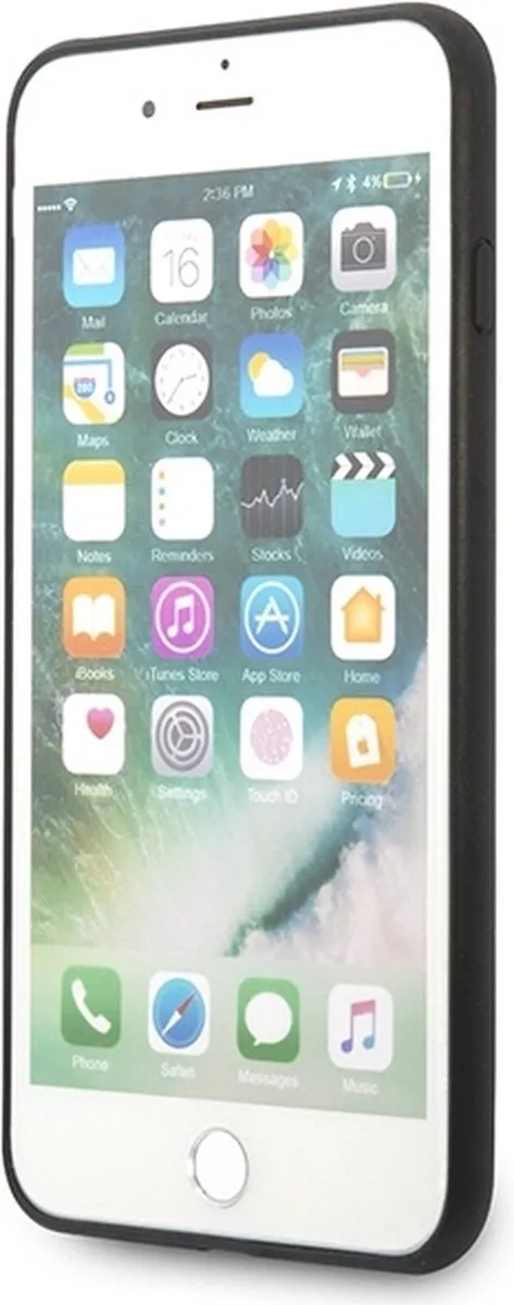 Karl Lagerfeld KLHCI8LSAKICKCBK iPhone Hoesje - Zwart - Saffiano