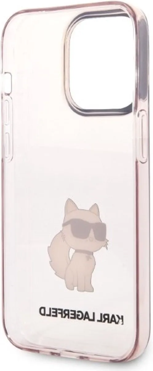 Karl Lagerfeld KLHCP14XHNCHTCP iPhone 14 Pro Max Hardcase - Roze