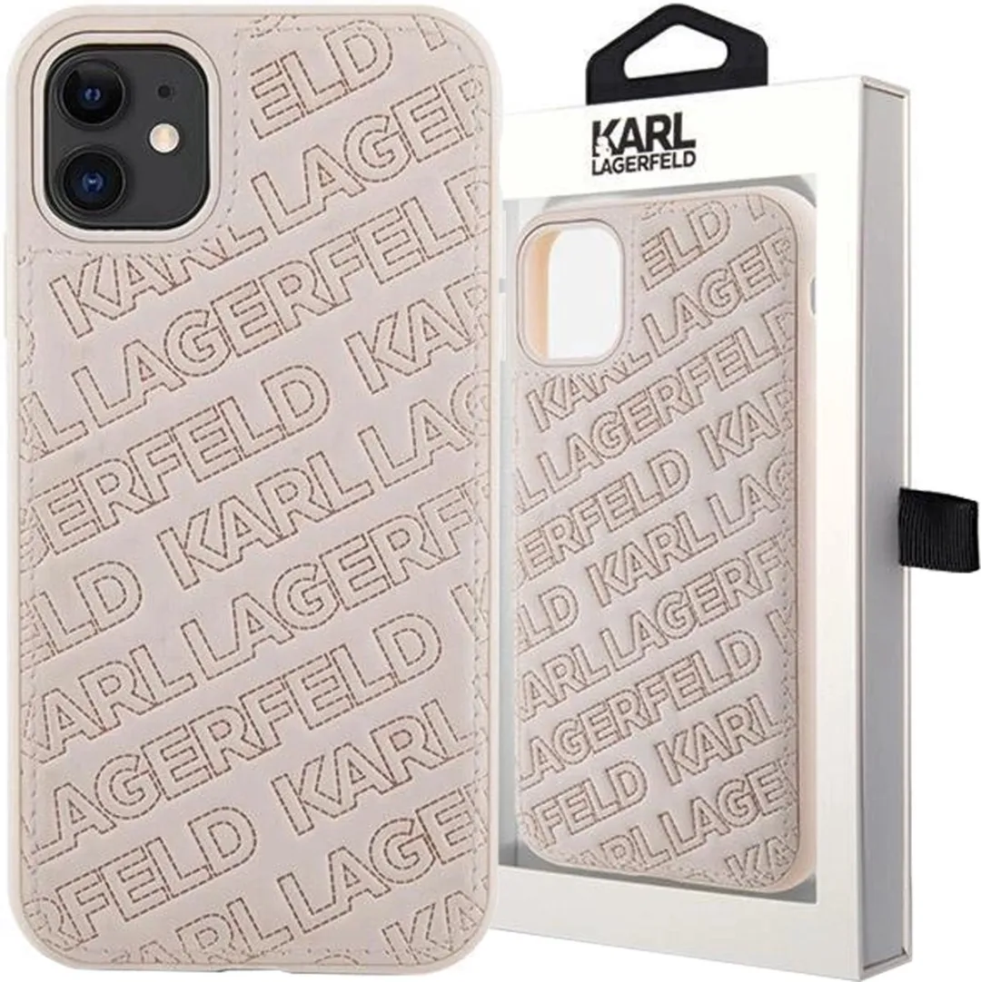 Karl Lagerfeld Quilted K Pattern Hoesje iPhone 11/Xr