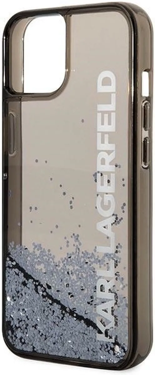 Karl Lagerfeld KLHCP14MLCKVK iPhone 14 Plus Hoesje - Zwart - Glitter