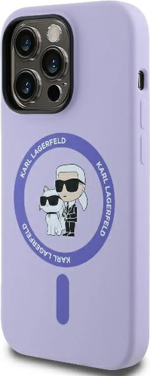 Karl Lagerfeld KLHMP14XSCMKCRHU iPhone 14 Pro Max Hoesje - Paars