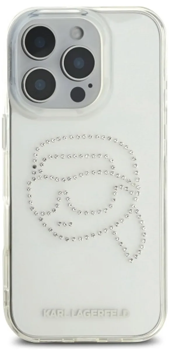 Karl Lagerfeld Hardcase Case iPhone 16 Pro Max - Transparant