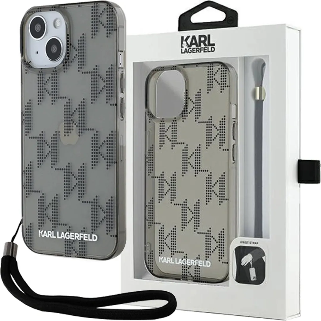 Karl Lagerfeld IML Mono KL Pattern & Cord Hoesje