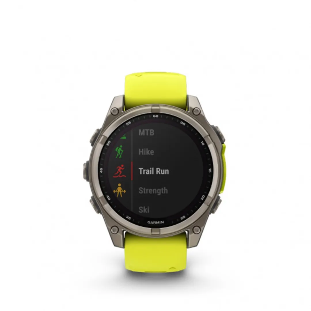 Garmin Fenix 8 Solar 51mm - Titanium Graphite/Yellow