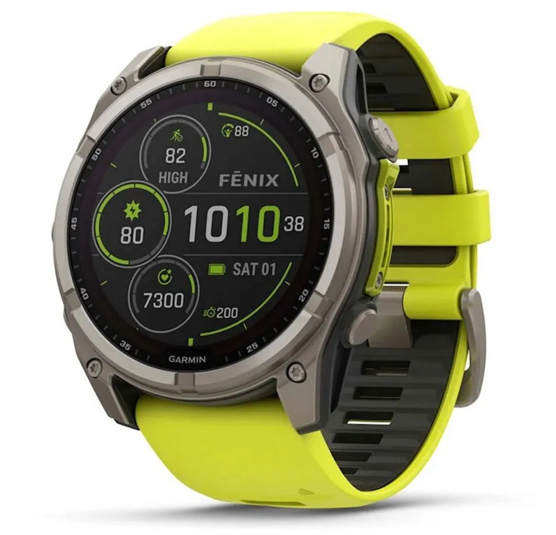 Garmin Fenix 8 Solar 51mm - Titanium Graphite/Yellow