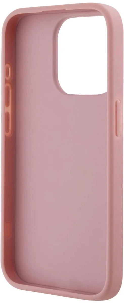 Karl Lagerfeld Hoesje iPhone 15 Pro Max Roze - Gekreukeld PU