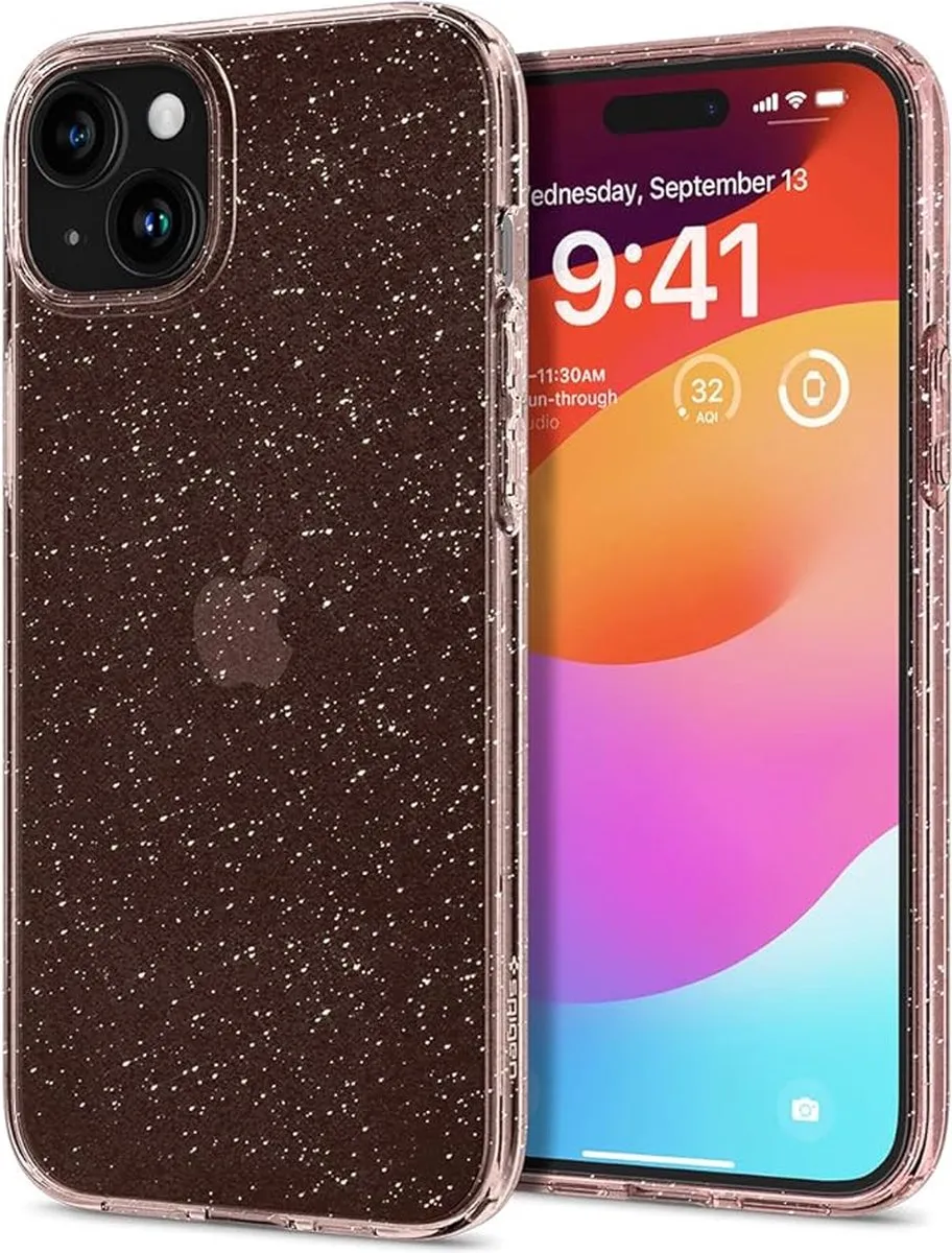 Spigen ACS06601 iPhone 15 Plus Hoesje - Roze
