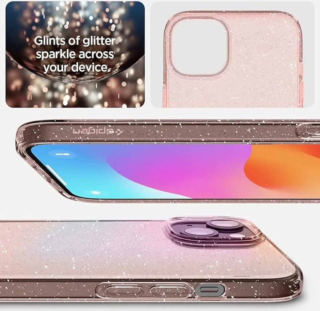 Spigen ACS06601 iPhone 15 Plus Hoesje - Roze