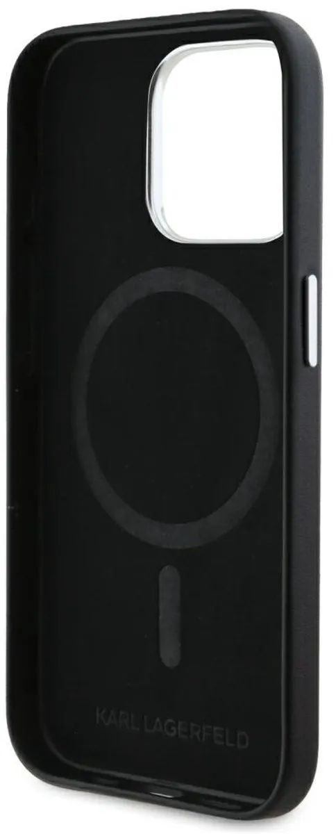 Karl Lagerfeld FW Metalen Plaat Hoesje iPhone 15 Pro - Transparent