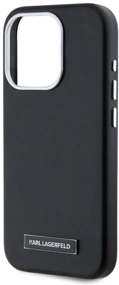Karl Lagerfeld FW Metalen Plaat Hoesje iPhone 15 Pro - Transparent