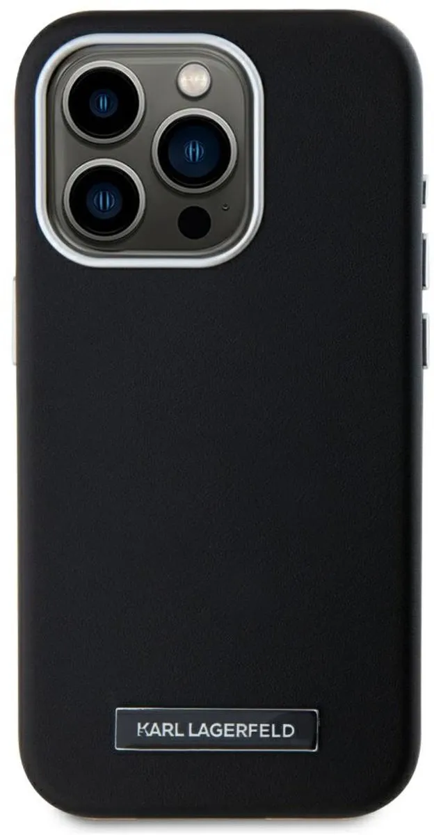 Karl Lagerfeld FW Metalen Plaat Hoesje iPhone 15 Pro - Transparent