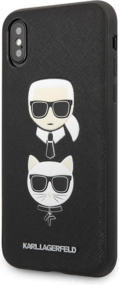 Karl Lagerfeld KLHCPXSAKICKCBK iPhone Hardcase - Zwart