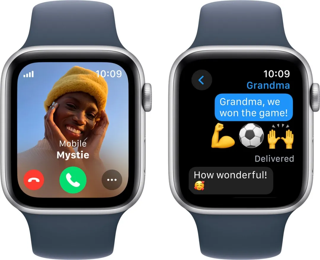 Apple Watch SE 2023 GPS 44mm Zilver Storm Blue
