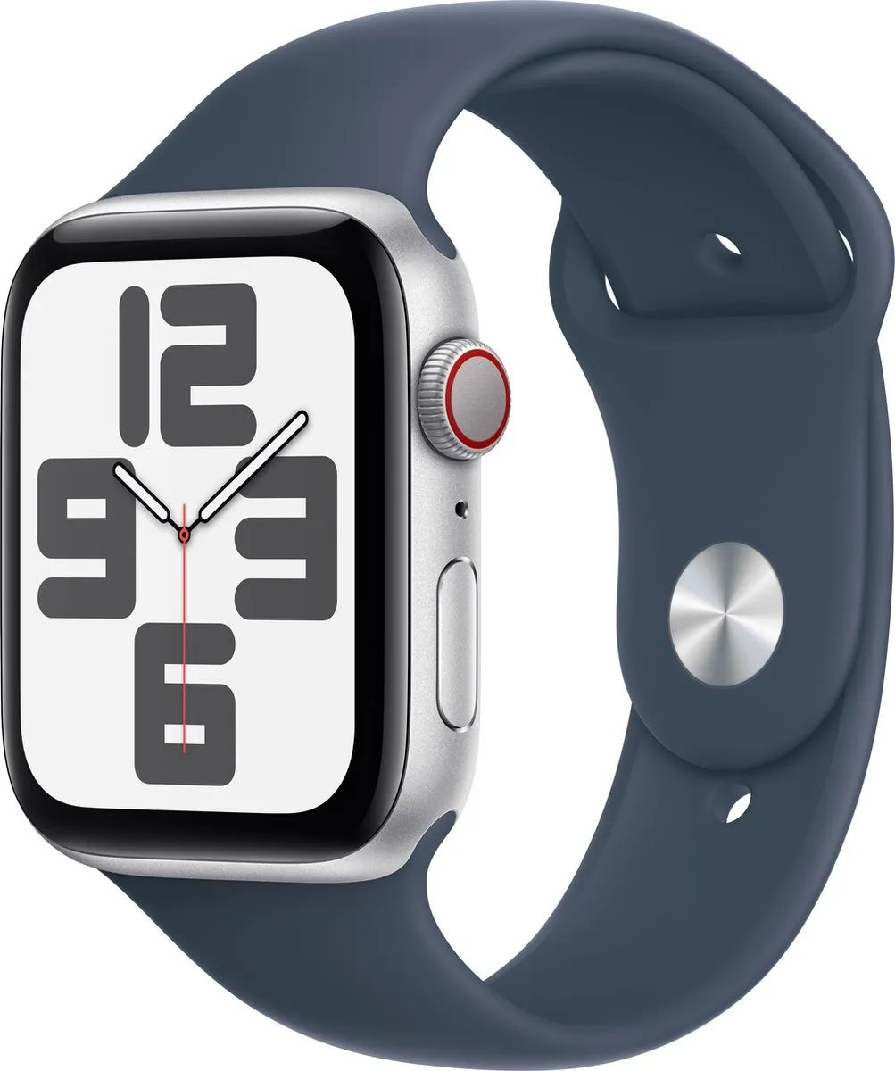 Apple Watch SE 2023 GPS 44mm Zilver Storm Blue