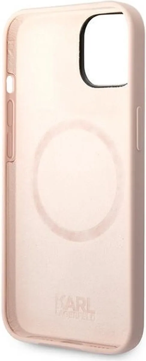 Karl Lagerfeld KLHMP14MSLKHLP iPhone 14 Plus Hoesje - Lichtroze