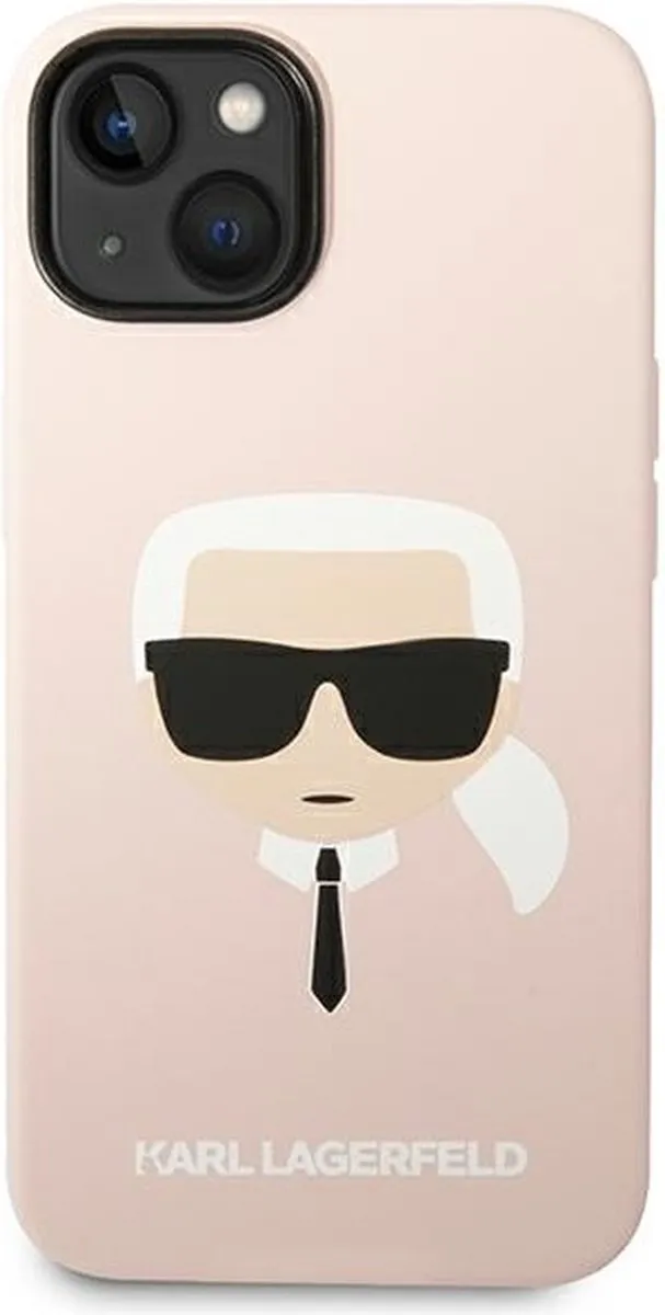 Karl Lagerfeld KLHMP14MSLKHLP iPhone 14 Plus Hoesje - Lichtroze