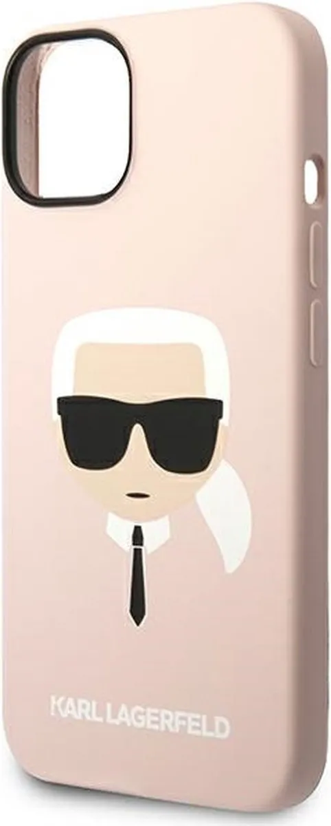 Karl Lagerfeld KLHMP14MSLKHLP iPhone 14 Plus Hoesje - Lichtroze