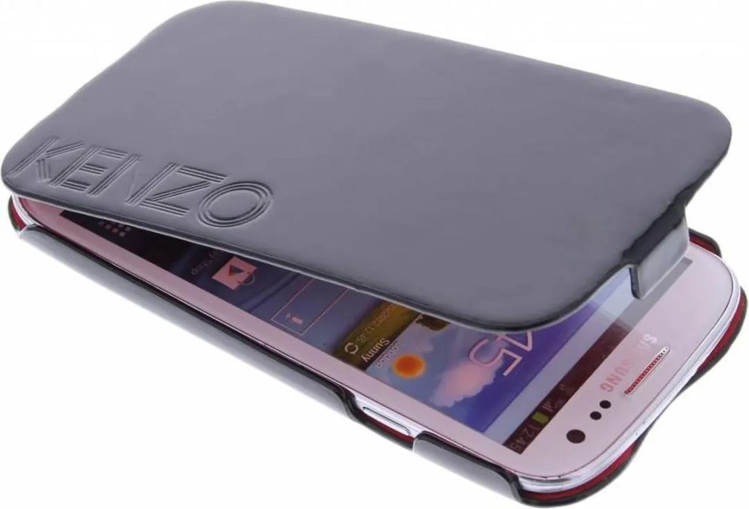 Kenzo Glanzend Lederen Flipcase