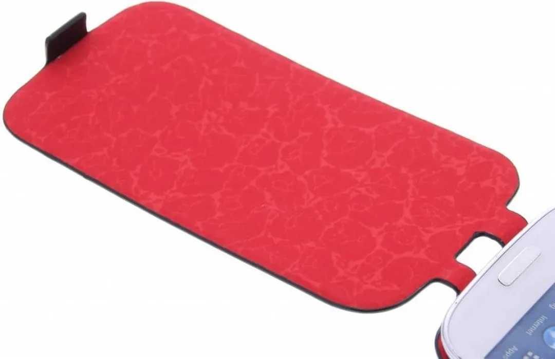 Kenzo Glanzend Lederen Flipcase - Samsung Galaxy S3 - Zwart