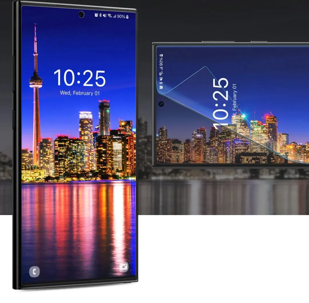 Spigen Samsung Galaxy S24 Ultra Neo Flex Schermbeschermer - 2 Stuks - Transparant