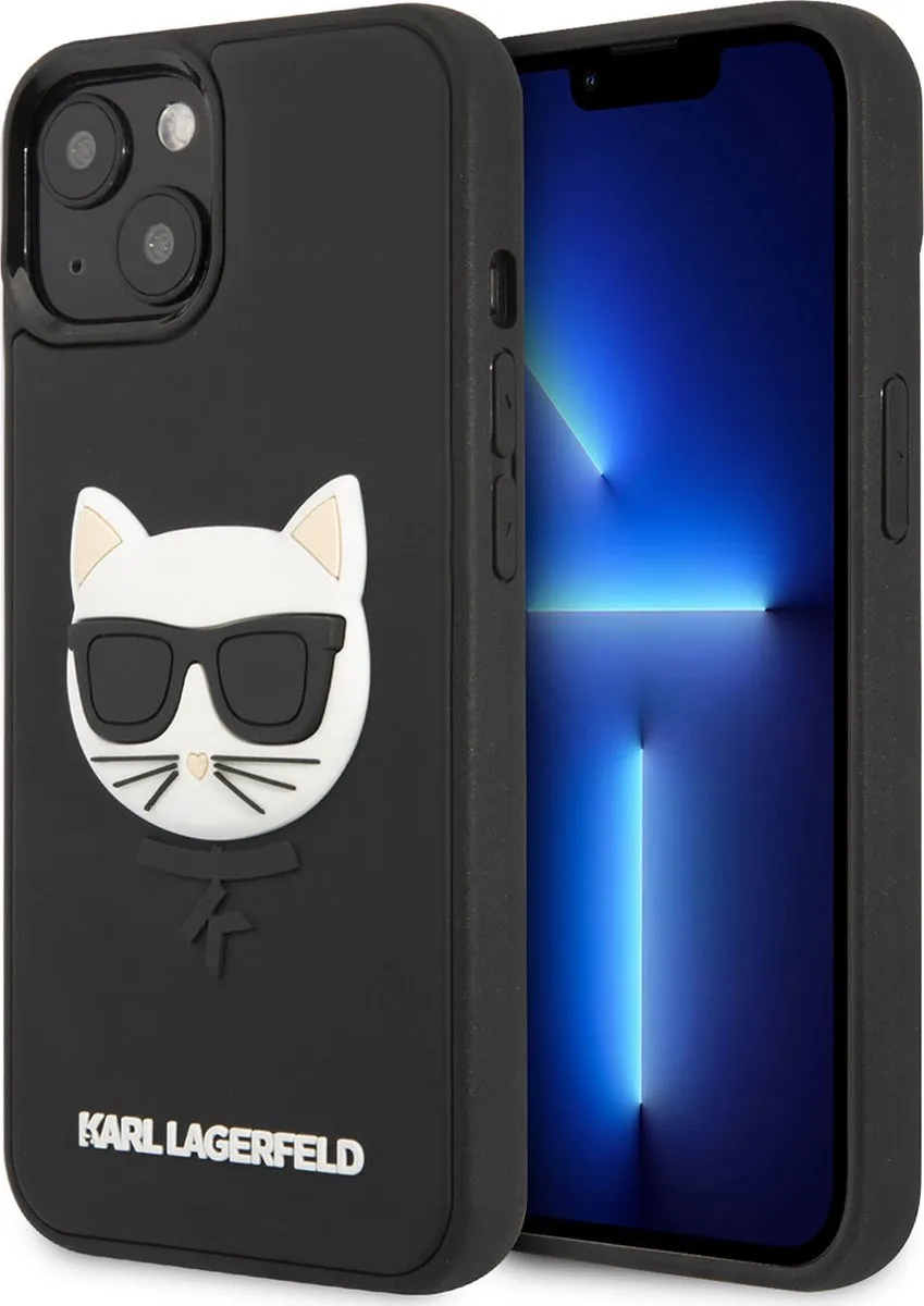 Karl Lagerfeld TPU Hoesje iPhone 13 Mini - Zwart - MagSafe