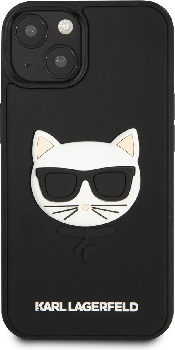 Karl Lagerfeld TPU Hoesje iPhone 13 Mini - Zwart - MagSafe