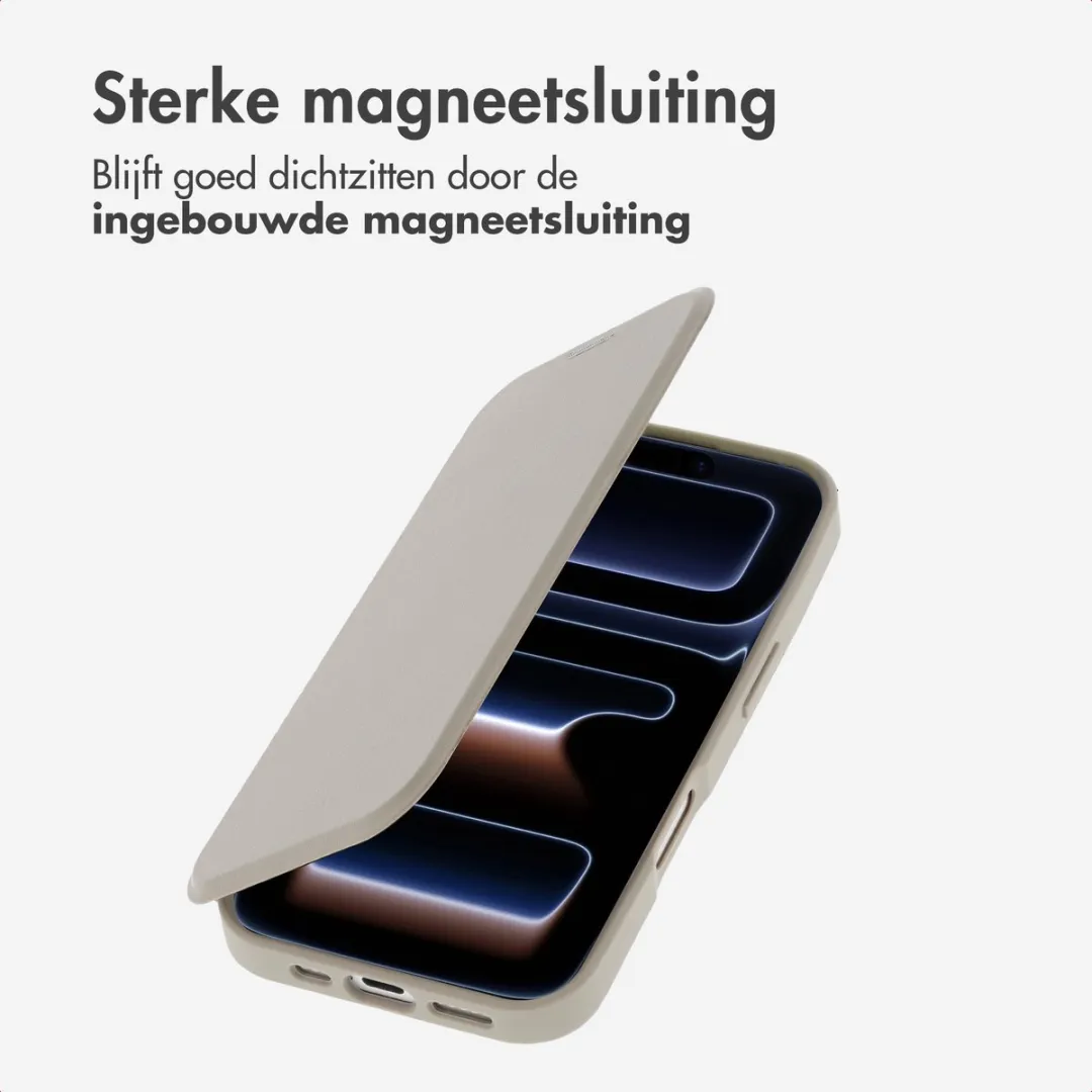 Imoshion Hoesje iPhone 17 Pro Max - Beige - MagSafe - 2 Pasjes