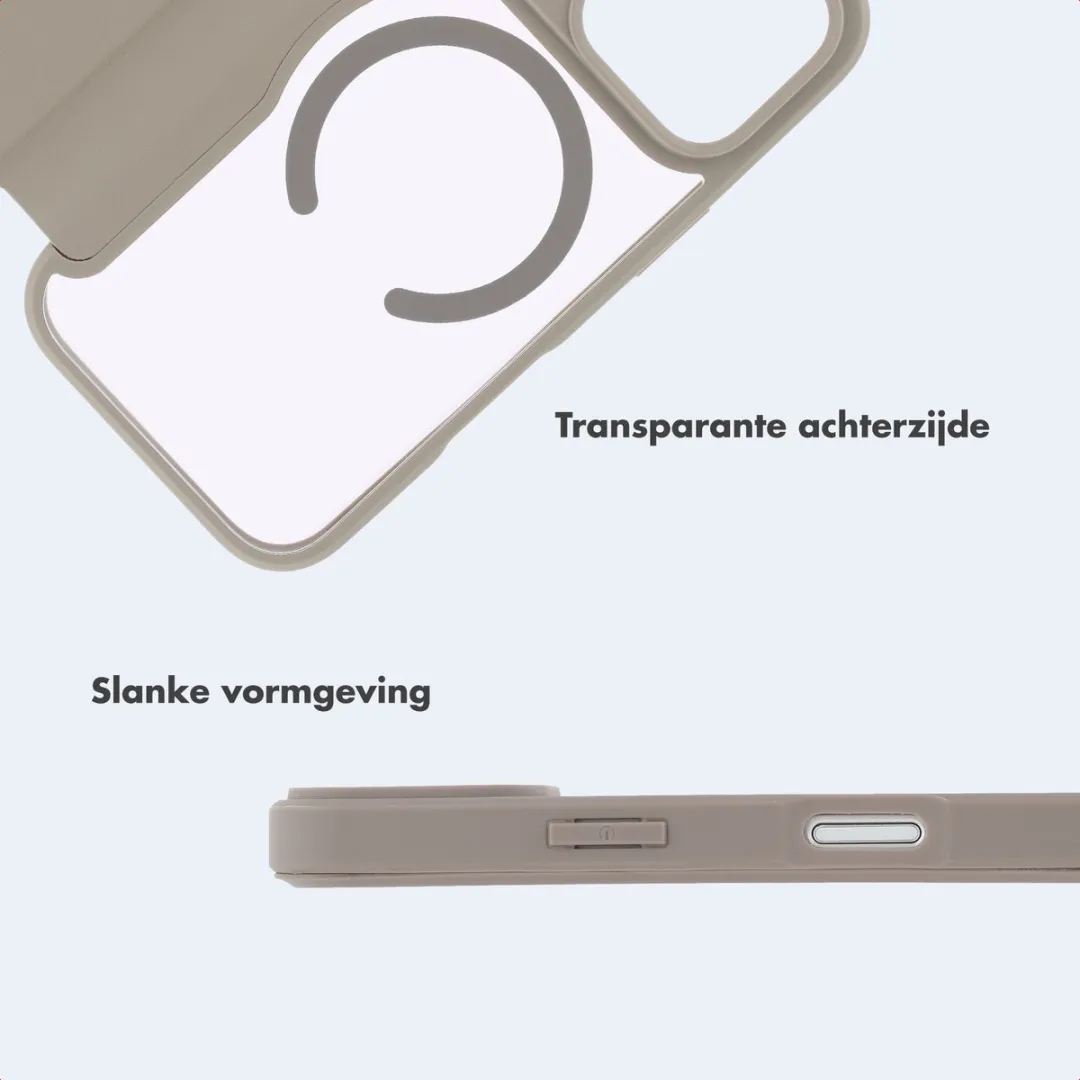 Imoshion Hoesje iPhone 17 Pro Max - Beige - MagSafe - 2 Pasjes