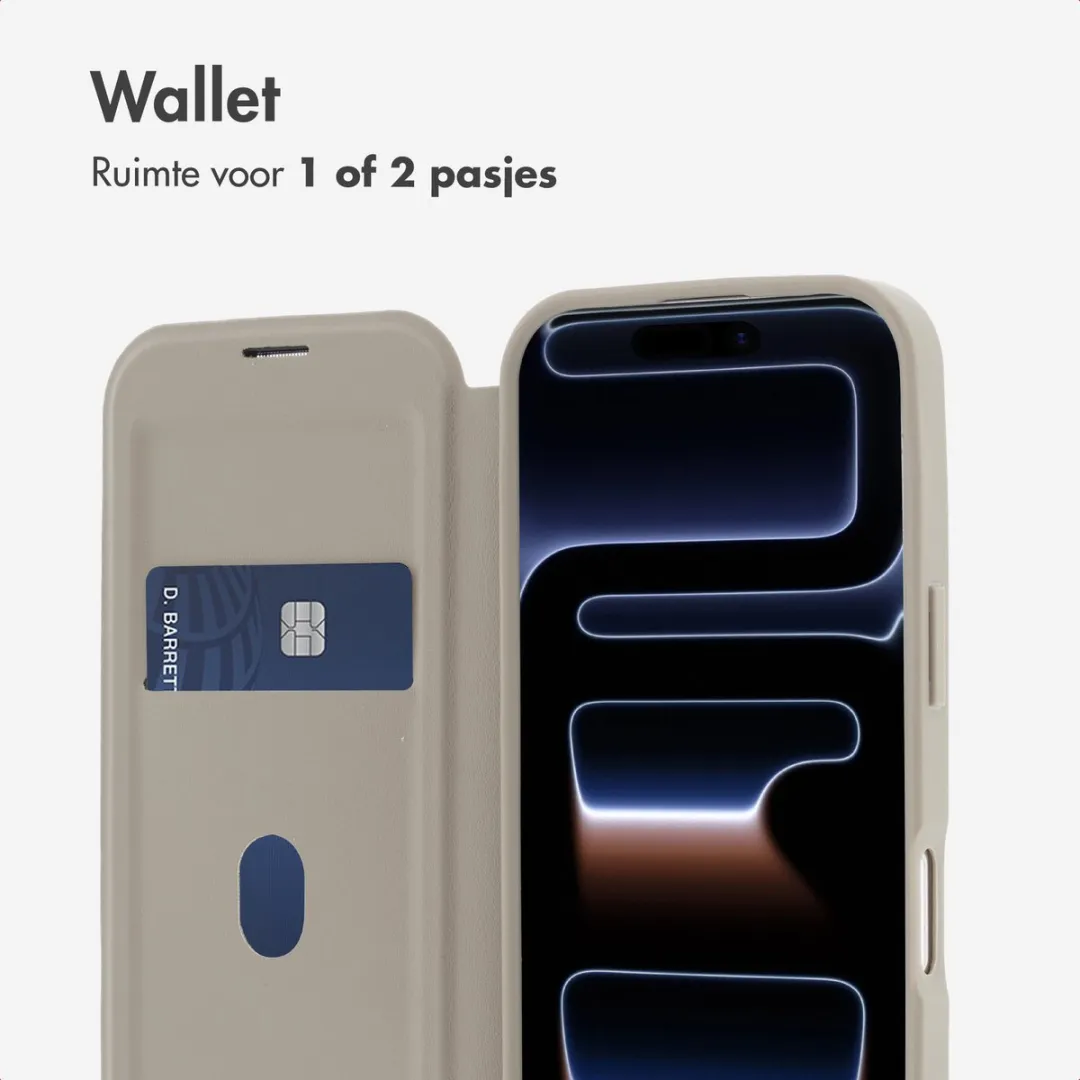 Imoshion Hoesje iPhone 17 Pro Max - Beige - MagSafe - 2 Pasjes
