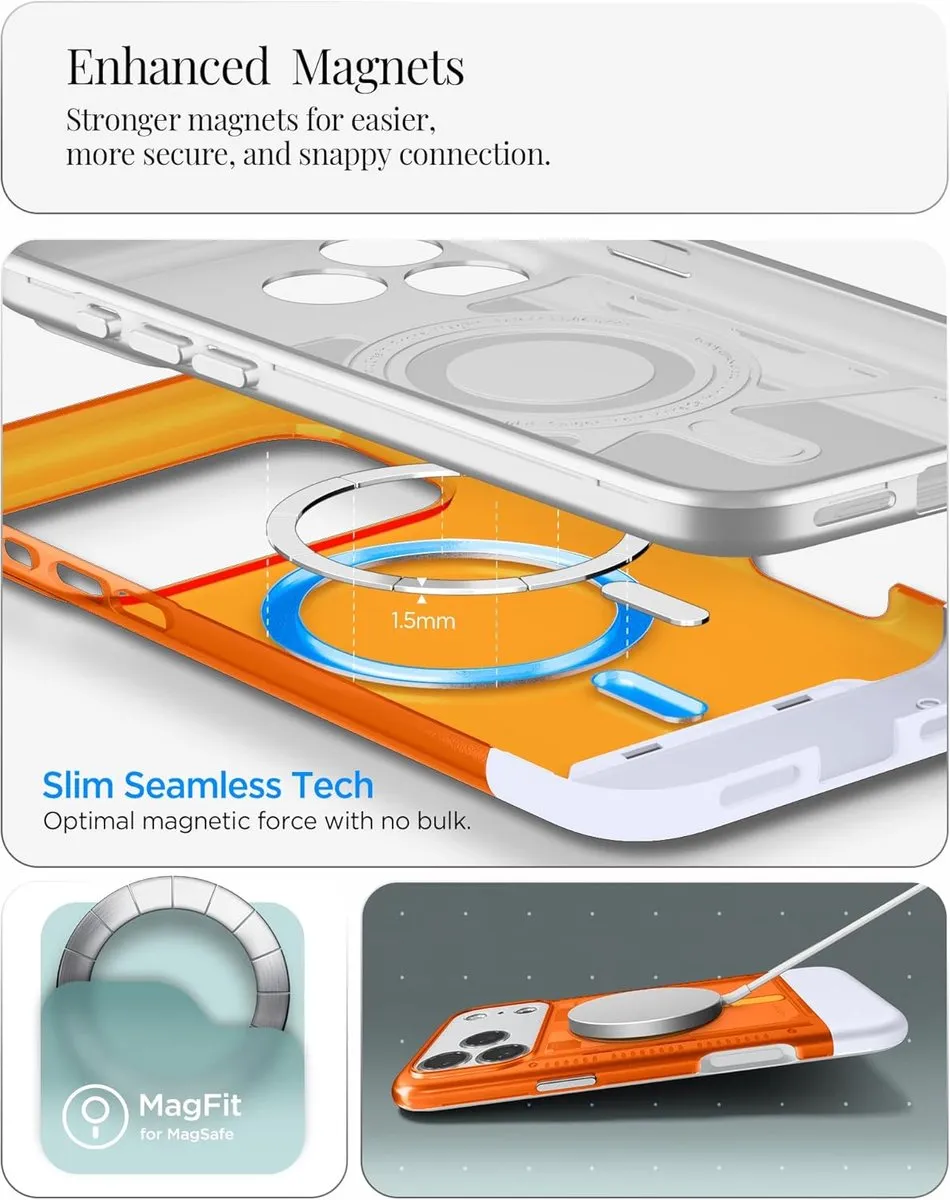 Spigen ACS06701 Back Cover Hoesje - iPhone 17 Pro Max - Tangerine