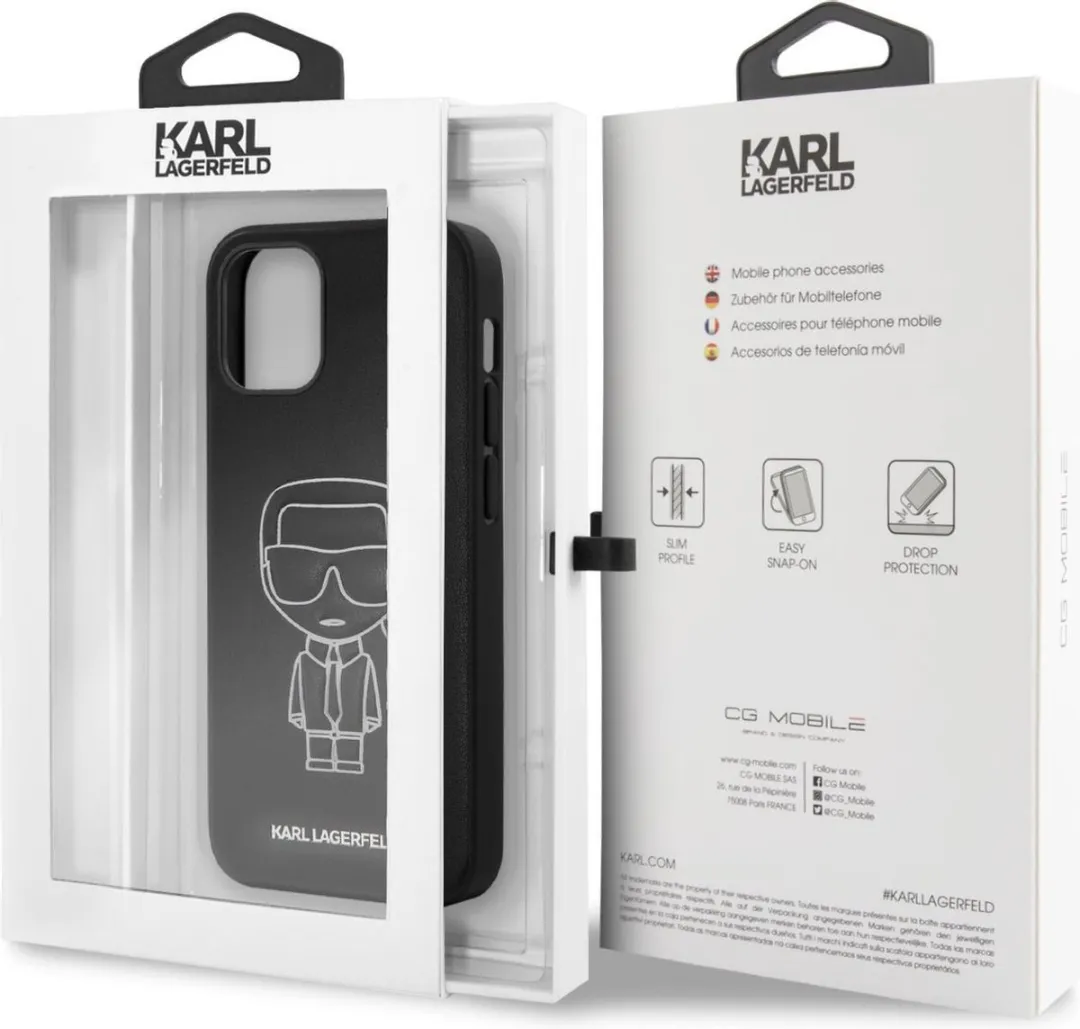 Karl Lagerfeld S203-11 Hoesje iPhone 12 Mini - Wit
