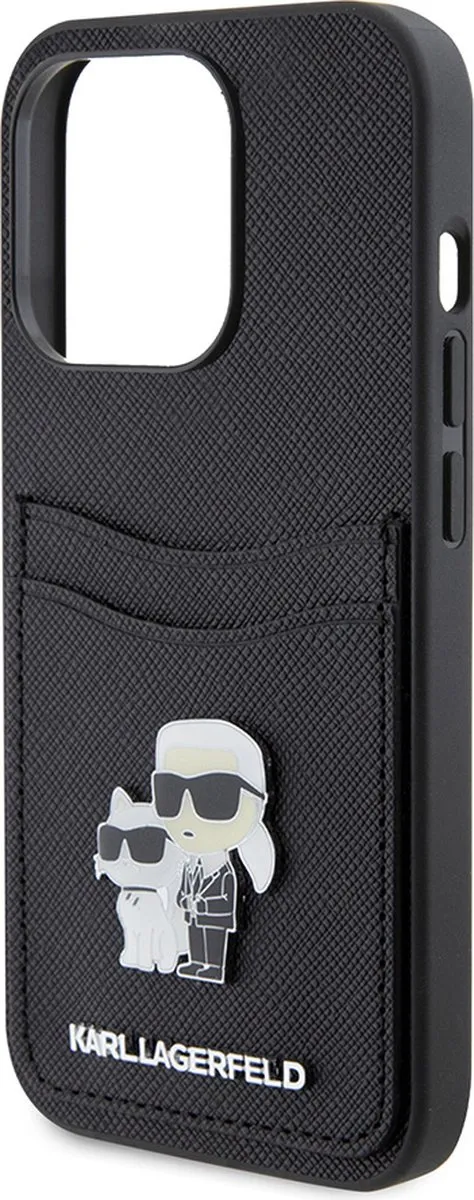 Karl Lagerfeld Backcase Hoesje iPhone 15 Pro - Zwart