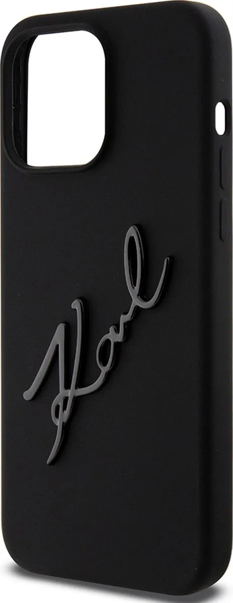 Karl Lagerfeld Backcase Hoesje iPhone 15 Pro - Zwart