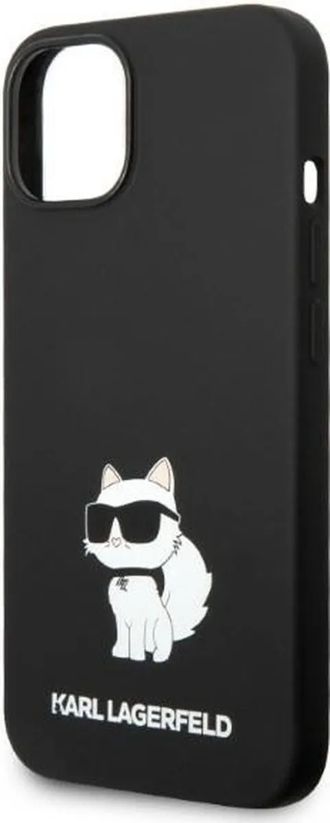 Karl Lagerfeld KLHMP14MSNCHBCK iPhone 14 Plus Hoesje - Zwart - MagSafe