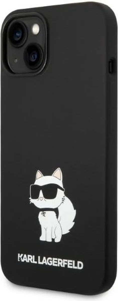 Karl Lagerfeld KLHMP14MSNCHBCK iPhone 14 Plus Hoesje - Zwart - MagSafe