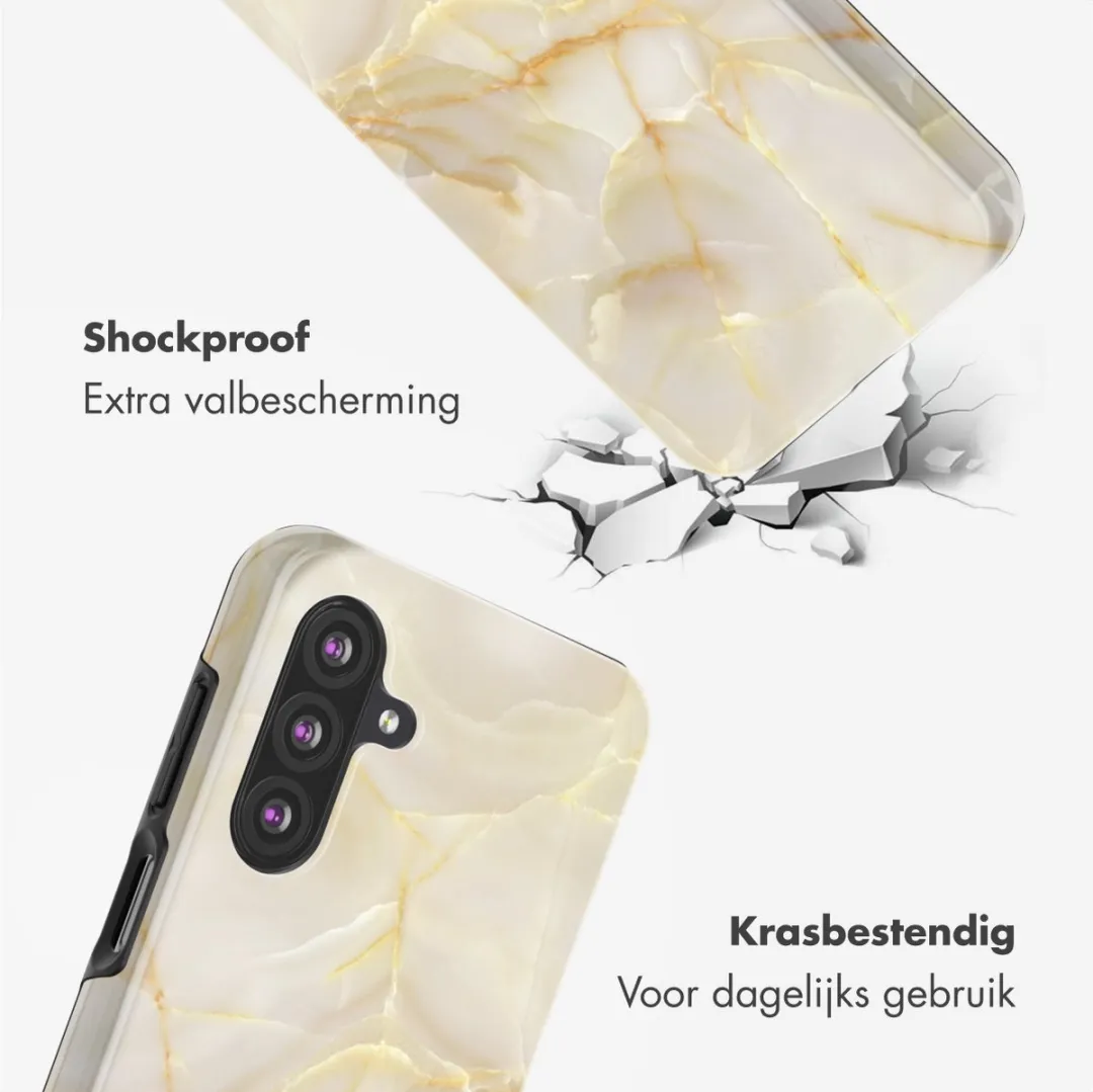 Selencia Hoesje SH00085325 - Samsung Galaxy A26 - Golden Beige Marble